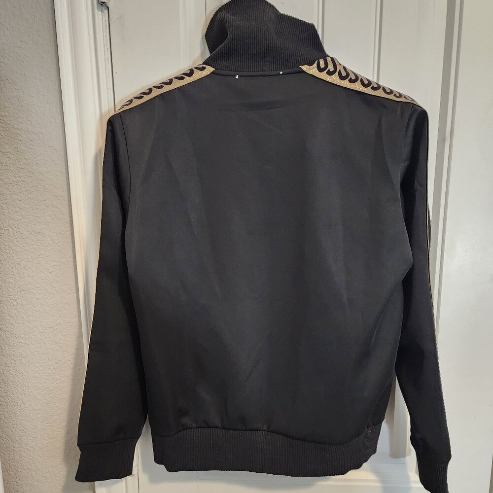 Sharny & Julius SJ Glitter Ribbon Black Tracksuit Jacket - Woman's Size S - Picture 5 of 9